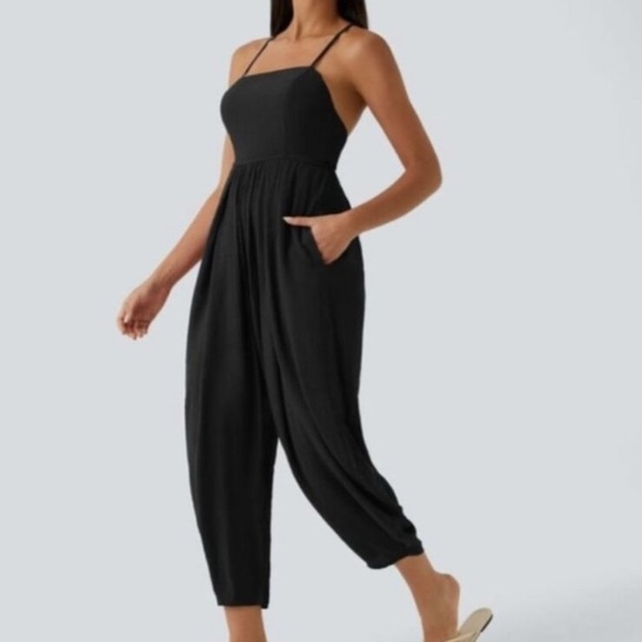 NWT HALARA black jumpsuit size S - Picture 3 of 11